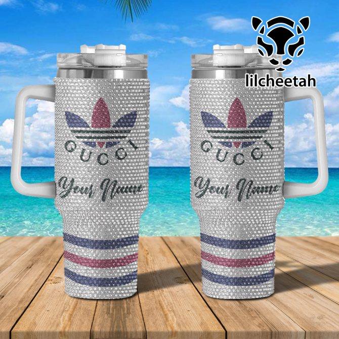 Gucci Brand Custom Stanley Quencher 40Oz Stainless Steel Tumbler With Handle - Image 2