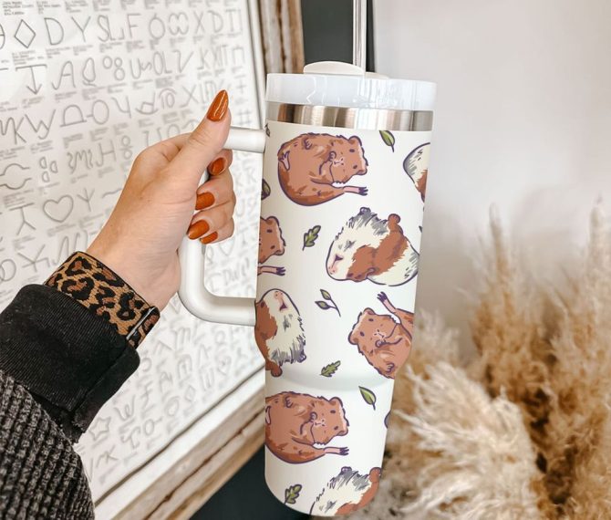 Guinea Pig Custom Stanley Quencher 40Oz Stainless Steel Tumbler