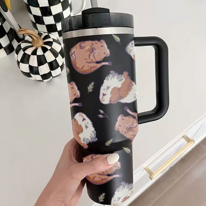 Guinea Pig Custom Stanley Quencher 40Oz Stainless Steel Tumbler
