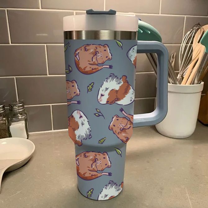 Guinea Pig Custom Stanley Quencher 40Oz Stainless Steel Tumbler