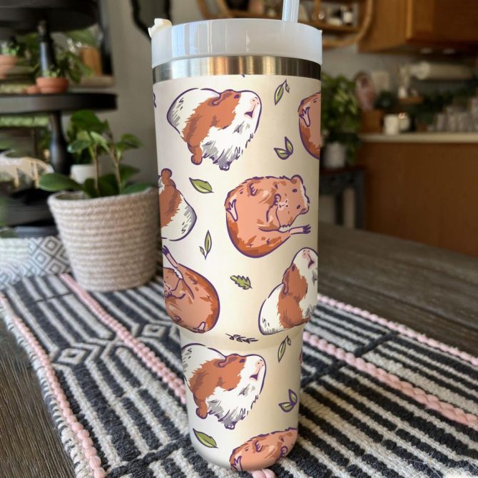 Guinea Pig Custom Stanley Quencher 40Oz Stainless Steel Tumbler