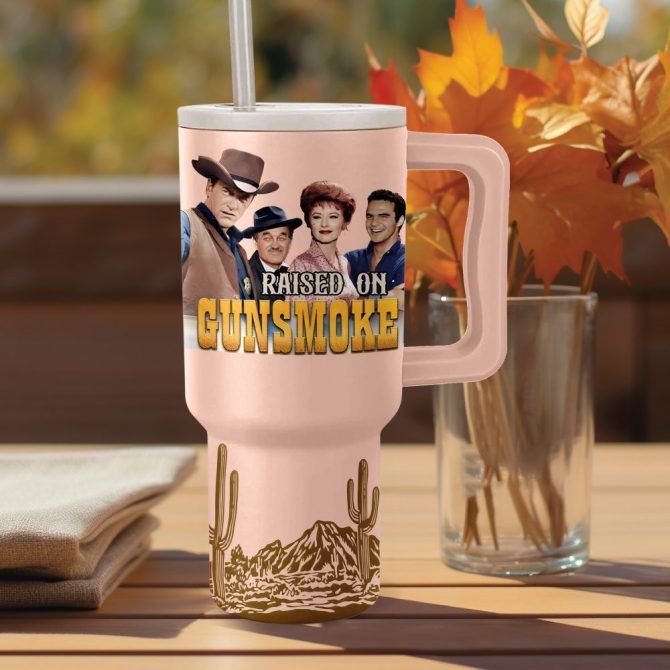 Gunsmoke Tv Series Custom Stanley Quencher 40Oz Stainless Steel - Image 2