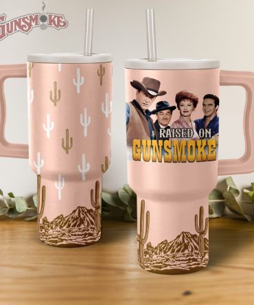 Gunsmoke Tv Series Custom Stanley Quencher 40Oz Stainless Steel Tumbler With Handle