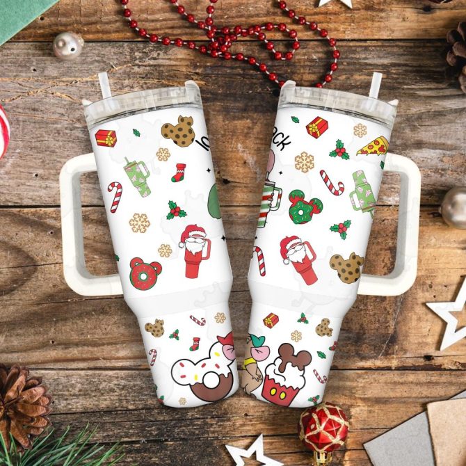 Gus Cinderella Disney Cartoon Custom Stanley Quencher 40Oz Stainless Steel Tumbler With Handle - Image 4
