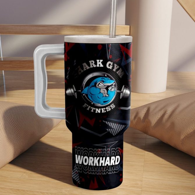 Gymshark No Rest Day Sport Custom Stanley Quencher 40Oz Stainless Steel - Image 3