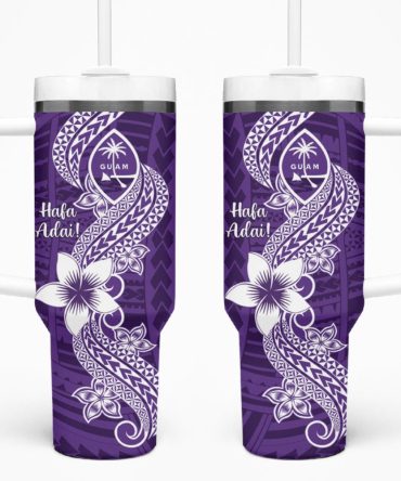 Hafa Adai Guam Islands Custom Stanley Quencher 40Oz Stainless Steel Tumbler