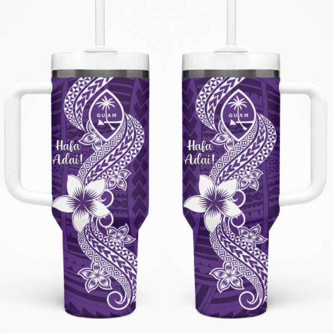 Hafa Adai Guam Islands Custom Stanley Quencher 40Oz Stainless Steel Tumbler