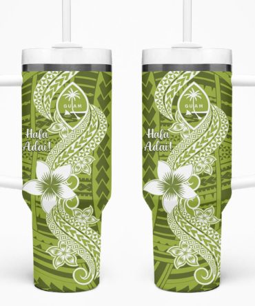 Hafa Adai Guam Islands Custom Stanley Quencher 40Oz Stainless Steel Tumbler
