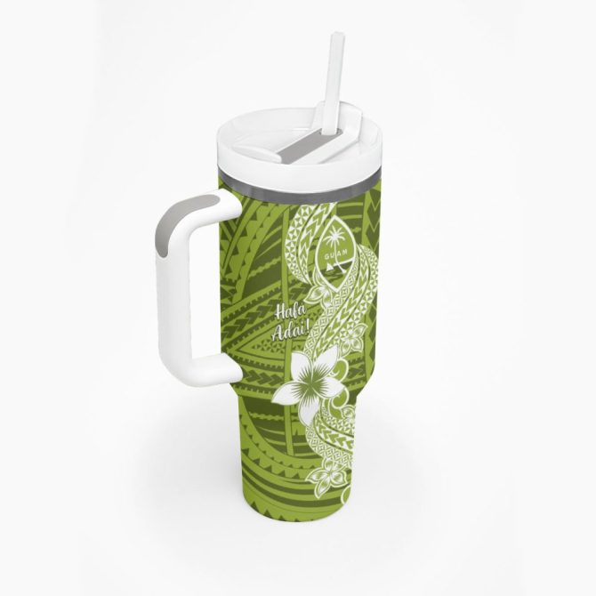 Hafa Adai Guam Islands Custom Stanley Quencher 40Oz Stainless Steel Tumbler - Image 3