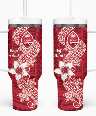 Hafa Adai Guam Islands Custom Stanley Quencher 40Oz Stainless Steel Tumbler