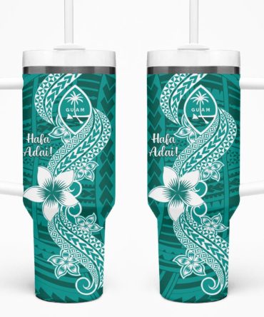 Hafa Adai Guam Islands Custom Stanley Quencher 40Oz Stainless Steel Tumbler