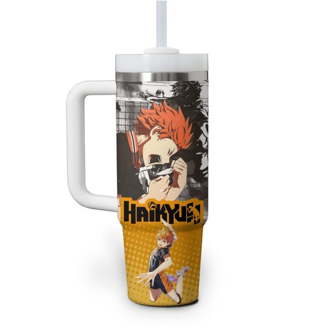 Haikyu!! Anime Custom Stanley Quencher 40Oz Stainless Steel Tumbler With Handle - Image 4