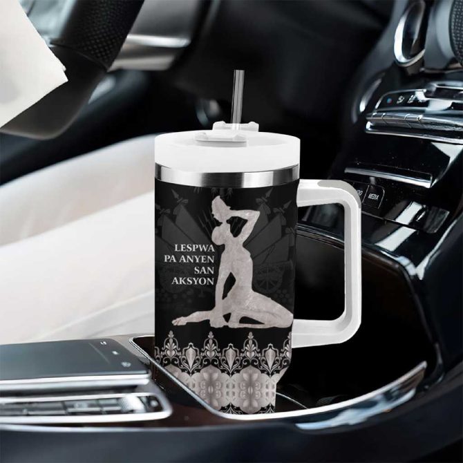 Haiti Neg Marron Silver Hope Is Nothing Without Action Custom Stanley Quencher 40Oz Stainless Steel Tumbler With Handle - Image 8