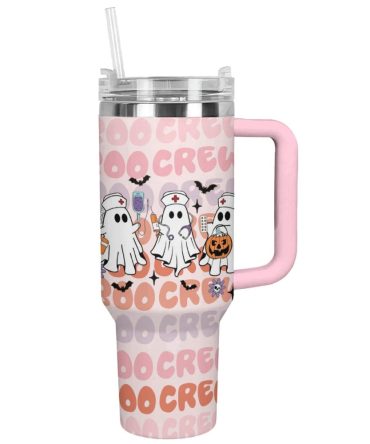 Halloween Boo Boo Crew Custom Stanley Quencher 40Oz Stainless Steel Tumbler With Handle