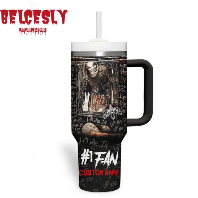 Halloween Bray Wyatt Wwe Custom Stanley Quencher 40Oz Stainless Steel Tumbler With Handle - Image 4