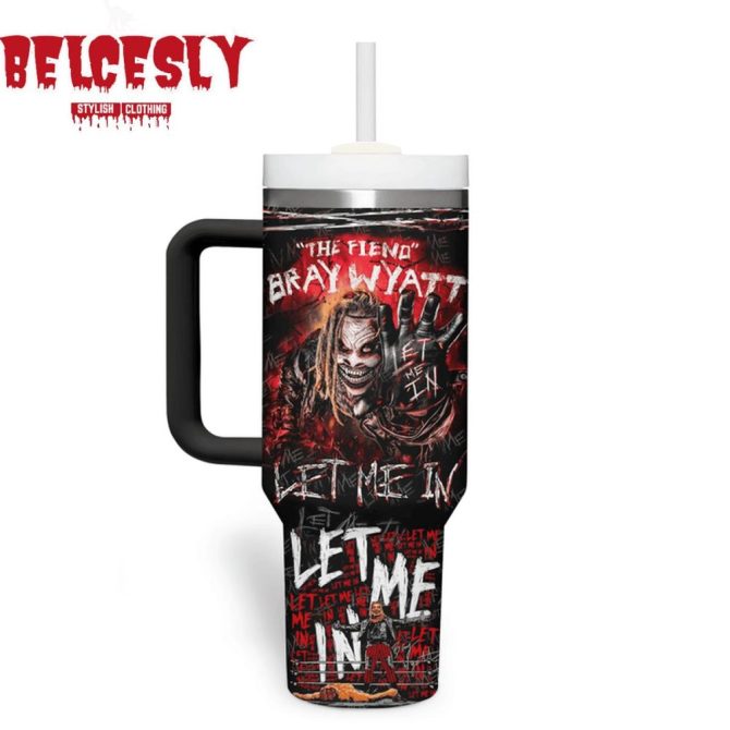 Halloween Bray Wyatt Wwe Custom Stanley Quencher 40Oz Stainless Steel Tumbler With Handle - Image 3
