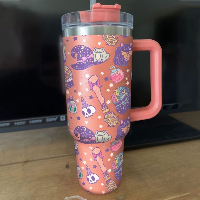 Halloween Custom Stanley Quencher 40Oz Stainless Steel Tumbler