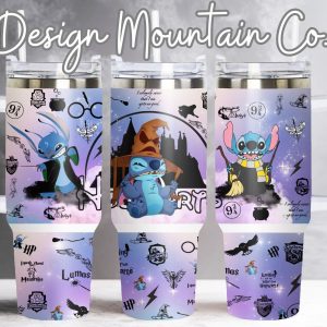 Halloween Lilo And Stitch Disney Cartoon Custom Stanley Quencher 40Oz Stainless Steel Tumbler With Handle