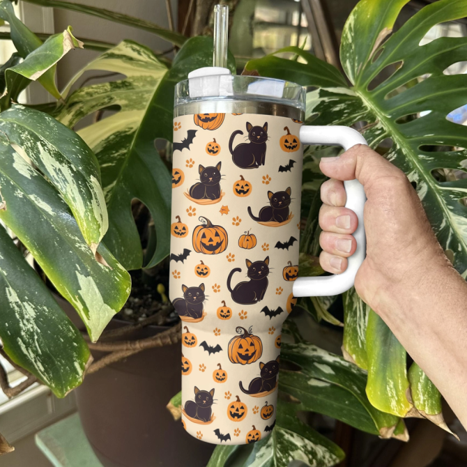 Halloween Magic Custom Stanley Quencher 40Oz Stainless Steel Tumbler With Handle - Image 3