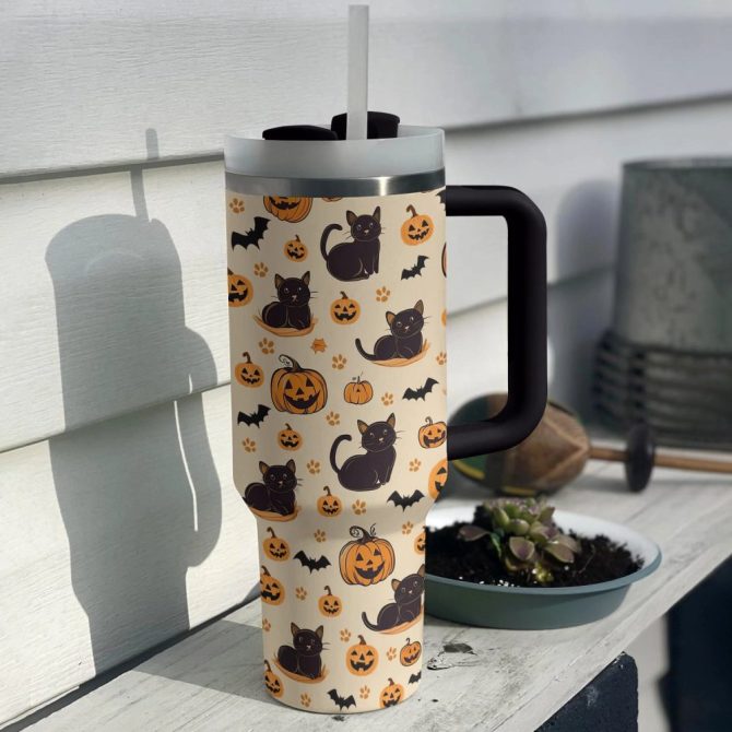 Halloween Magic Custom Stanley Quencher 40Oz Stainless Steel Tumbler With Handle - Image 2