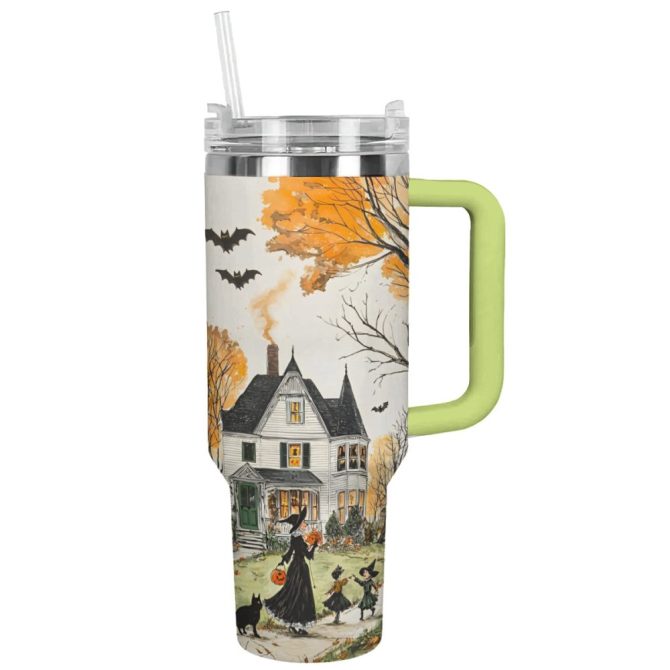 Halloween Memory Custom Stanley Quencher 40Oz Stainless Steel Tumbler With Handle - Image 12