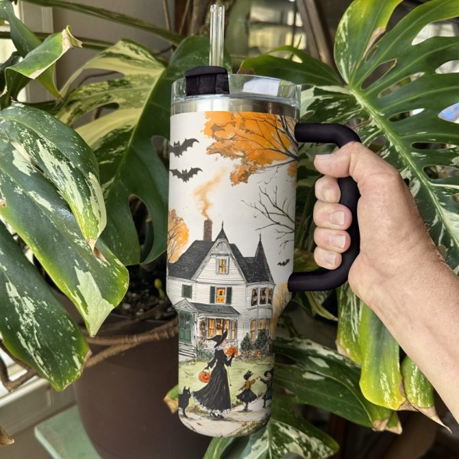 Halloween Memory Custom Stanley Quencher 40Oz Stainless Steel Tumbler With Handle - Image 2