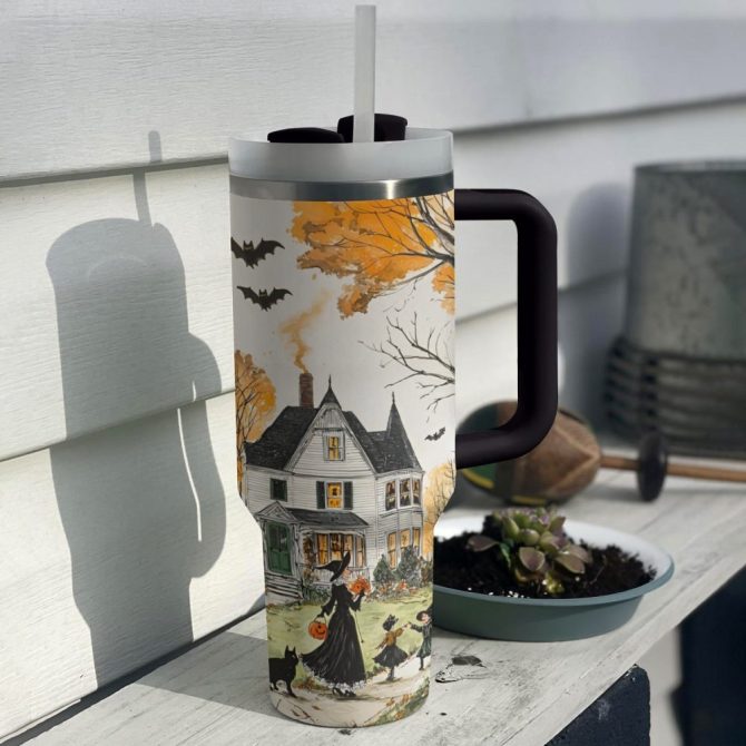 Halloween Memory Custom Stanley Quencher 40Oz Stainless Steel Tumbler With Handle - Image 3