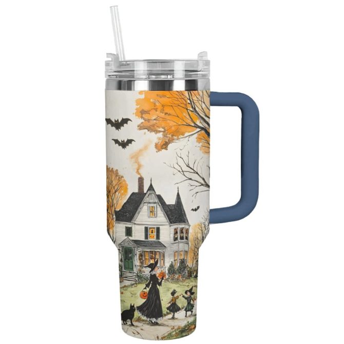 Halloween Memory Custom Stanley Quencher 40Oz Stainless Steel Tumbler With Handle - Image 13