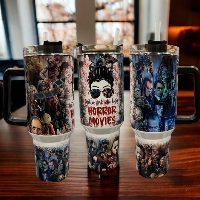 Halloween Murder Movies Custom Stanley Quencher 40Oz Stainless Steel Tumbler