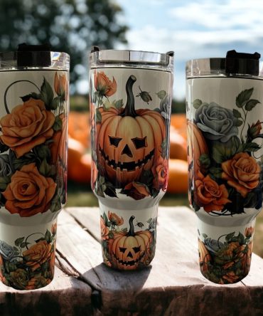 Halloween Pumpkins Custom Stanley Quencher 40Oz Stainless Steel Tumbler