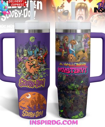 Halloween Scooby-Doo Cxartoon Custom Stanley Quencher 40Oz Stainless Steel Tumbler
