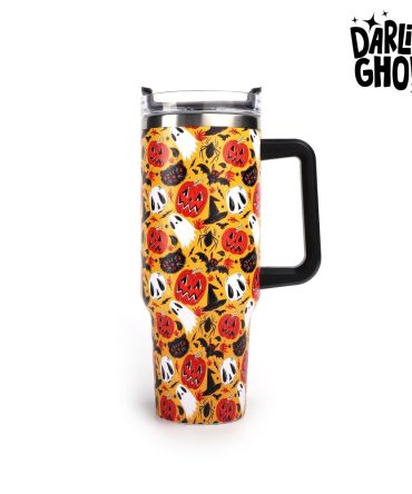 Halloween Spooky Custom Stanley Quencher 40Oz Stainless Steel Tumbler With Handle