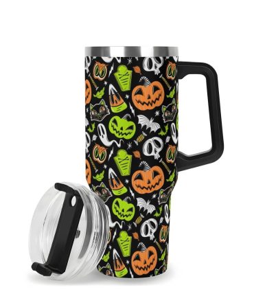 Halloween The Creeps Custom Stanley Quencher 40Oz Stainless Steel Tumbler With Handle