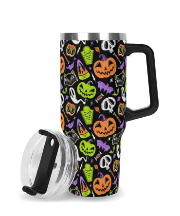 Halloween The Creeps Custom Stanley Quencher 40Oz Stainless Steel Tumbler With Handle