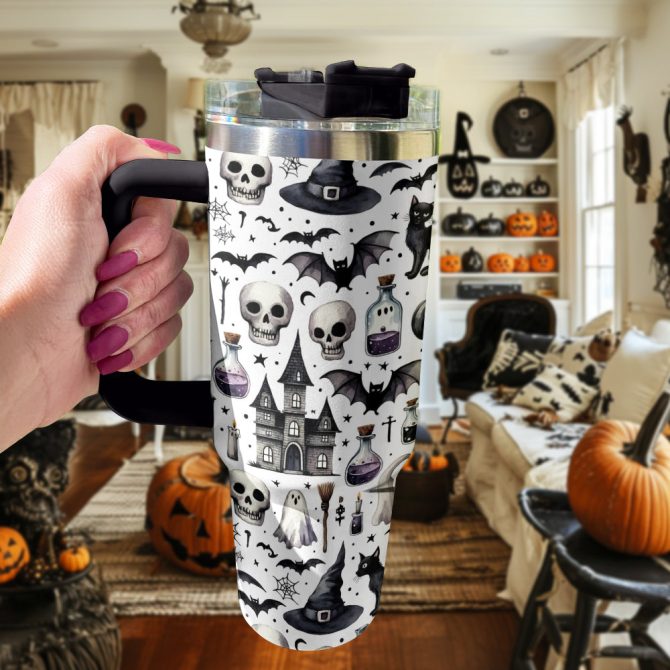 Halloween Witch #8217;S Brew Custom Stanley Quencher 40Oz Stainless Steel Tumbler With Handle - Image 2