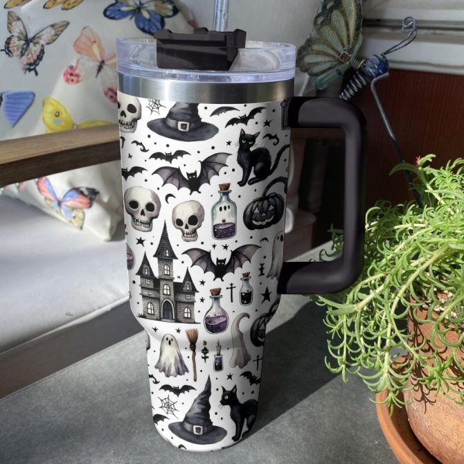 Halloween Witch #8217;S Brew Custom Stanley Quencher 40Oz Stainless Steel Tumbler With Handle - Image 4