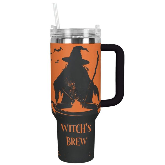 Halloween Witch #8217;S Brew Custom Stanley Quencher 40Oz Stainless Steel Tumbler With Handle