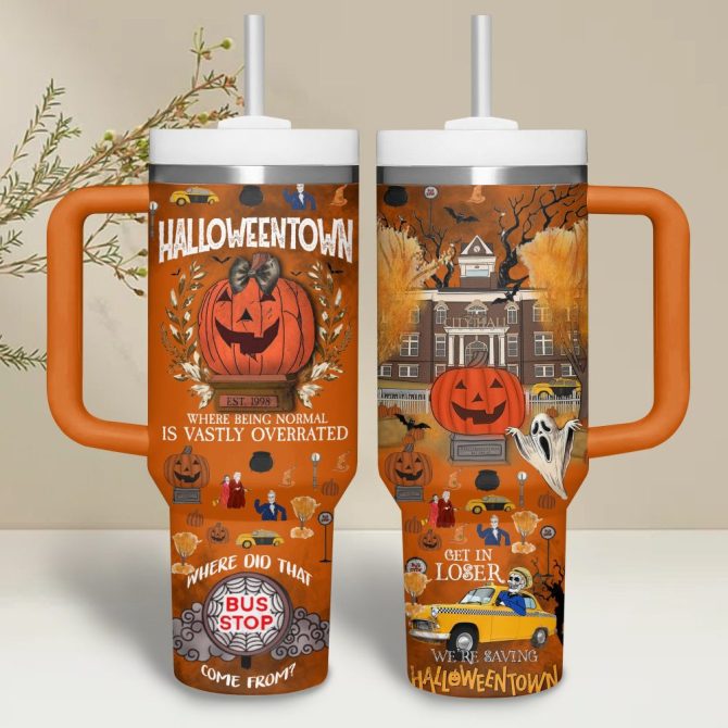 Halloweentown Tv Series Custom Stanley Quencher 40Oz Stainless Steel Tumbler - Image 2
