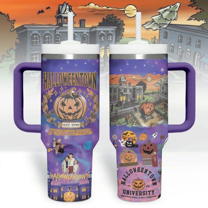 Halloweentown Tv Series Custom Stanley Quencher 40Oz Stainless Steel Tumbler With Handle