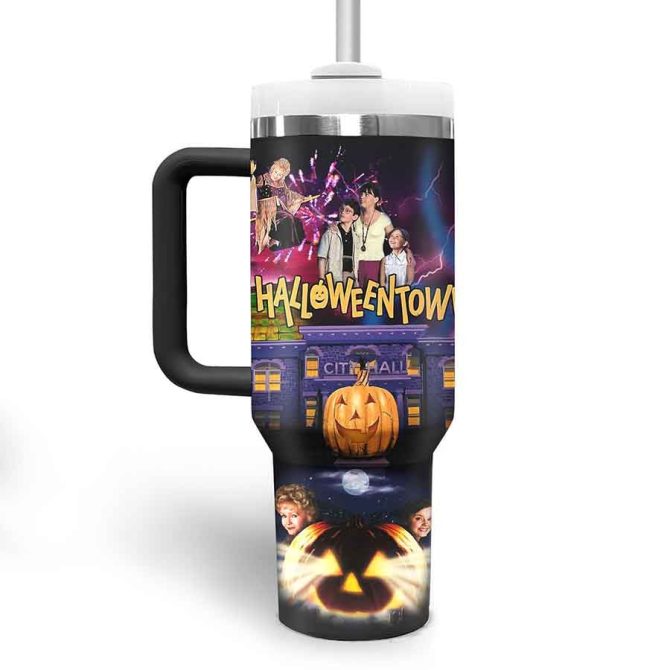 Halloweentown Tv Series Custom Stanley Quencher 40Oz Stainless Steel Tumbler With Handle - Image 2