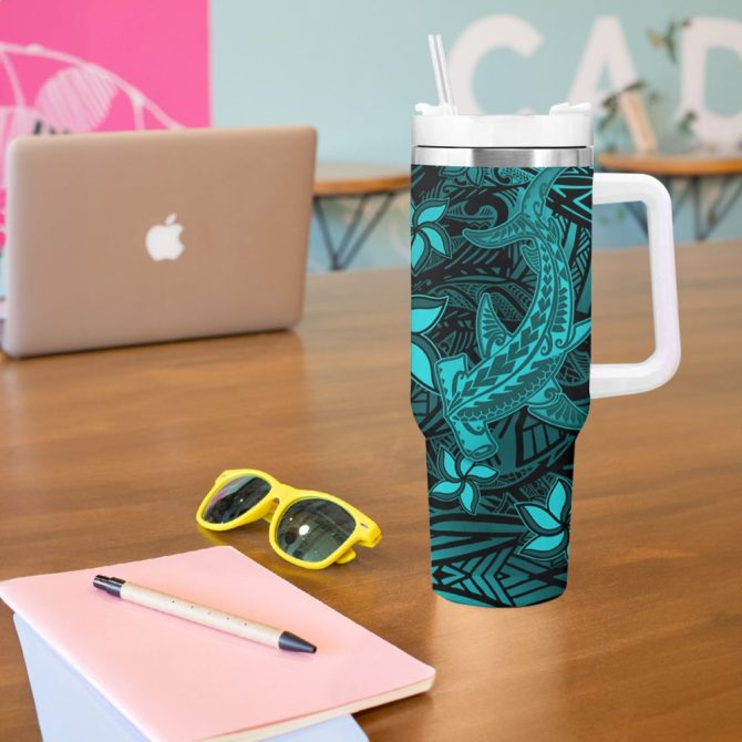 Hammerhead Shark Custom Stanley Quencher 40Oz Stainless Steel Tumbler - Image 6