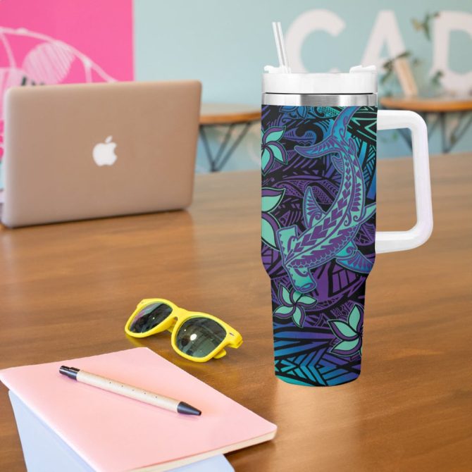 Hammerhead Shark Custom Stanley Quencher 40Oz Stainless Steel Tumbler - Image 6