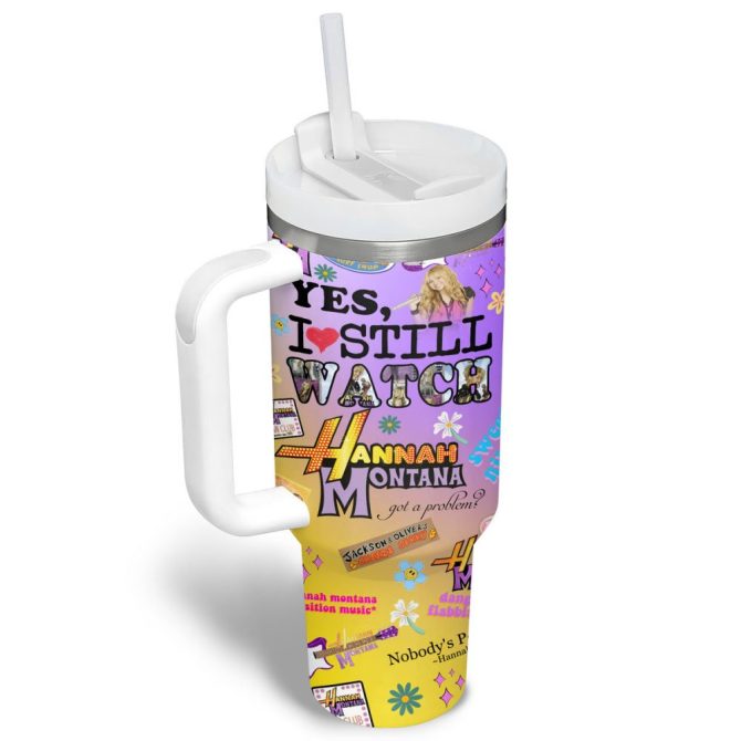 Hannah Montana Movies Custom Stanley Quencher 40Oz Stainless Steel Tumbler - Image 2