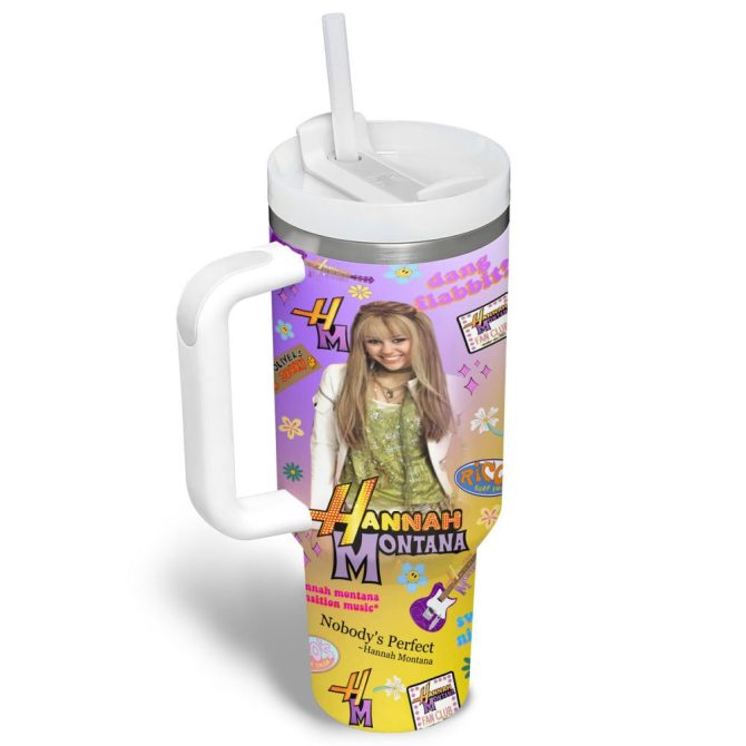 Hannah Montana Movies Custom Stanley Quencher 40Oz Stainless Steel Tumbler - Image 3