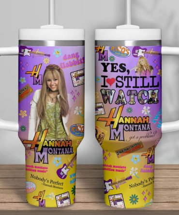 Hannah Montana Movies Custom Stanley Quencher 40Oz Stainless Steel Tumbler