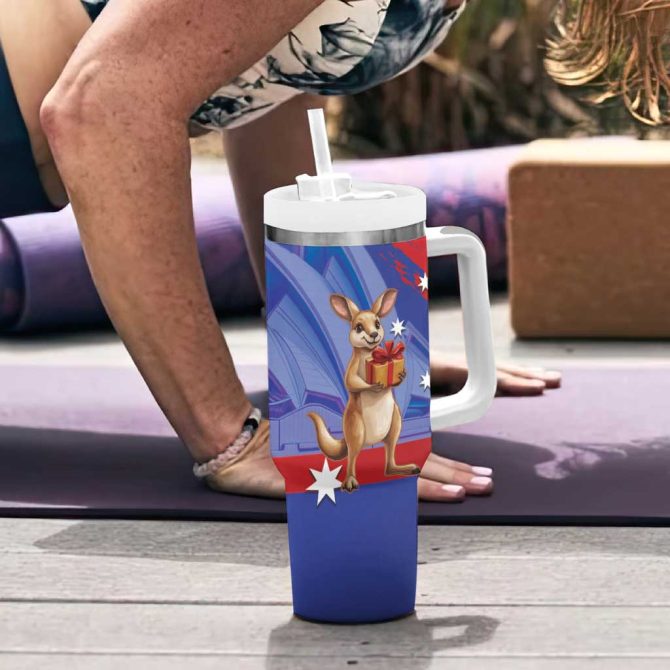 Happy Boxing Day Australia Let The Good Time Roll! Custom Stanley Quencher 40Oz Stainless Steel Tumbler With Handle - Image 6