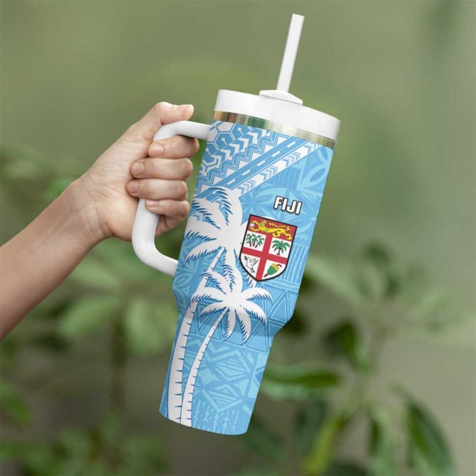 Happy Malampa Fiji Day Half Mix Custom Stanley Quencher 40Oz Stainless Steel Tumbler With Handle - Image 3