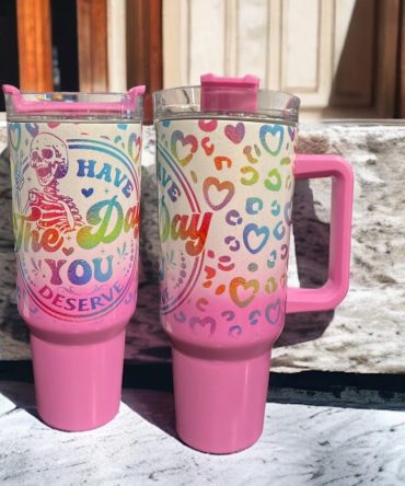 Have The Day You Deserve Custom Stanley Quencher 40Oz Stainless Steel Tumbler