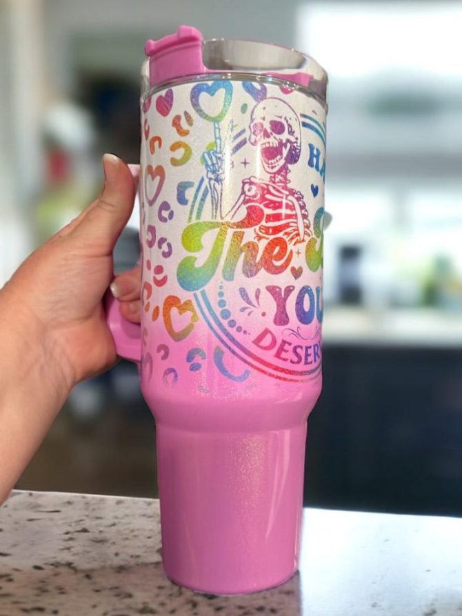 Have The Day You Deserve Custom Stanley Quencher 40Oz Stainless Steel Tumbler - Image 2