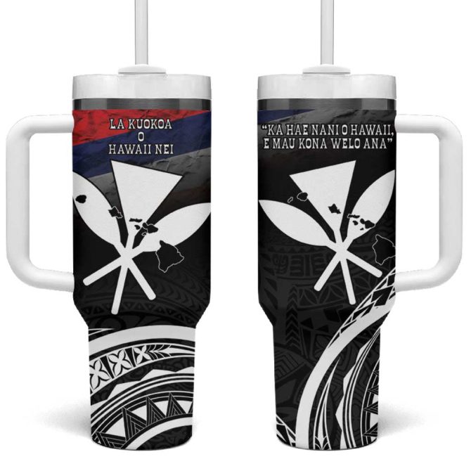 Hawaii Independence Day La Kuokoa Happy 28Th November Custom Stanley Quencher 40Oz Stainless Steel Tumbler With Handle